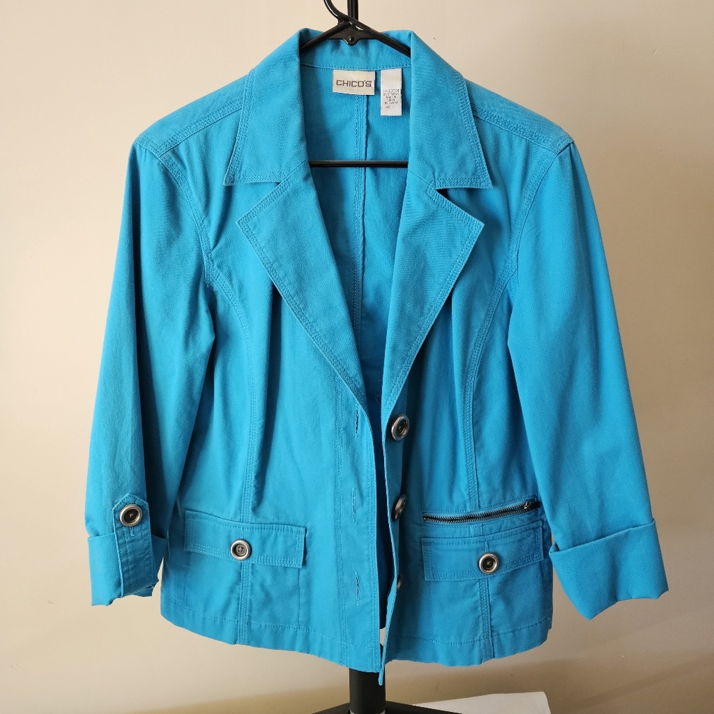 Chico's women's 3/4 sleeve jacket blazer